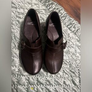 Dansko Women's Brown color Boho Clogs Size 37 US 6.5 -7